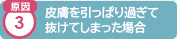 原因3 傷の周囲に血行障害が起こった場合